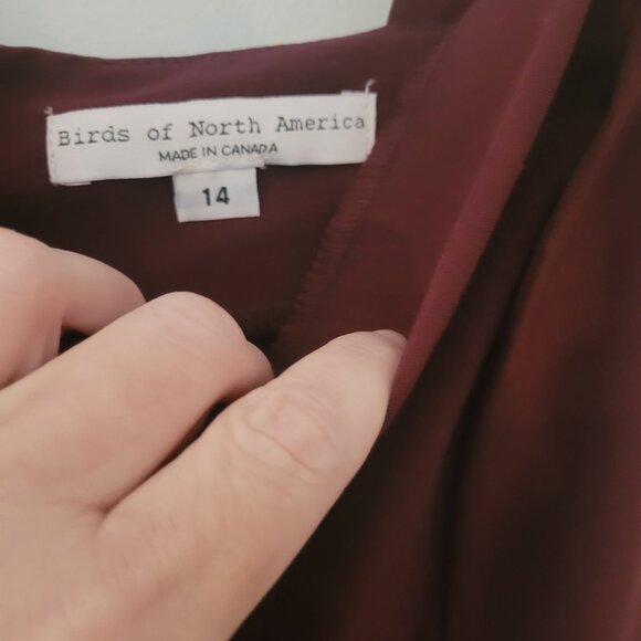 Birds of North America - Burgundy Overalls, size 16 - Picture 2 of 4